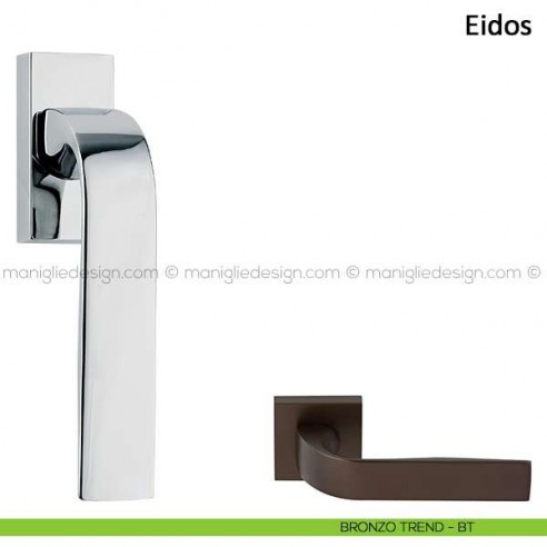 Maniglia per finestra martellina DK Eidos Frascio bronzo trend