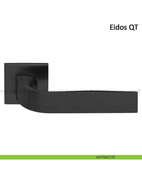 Maniglia per porta Eidos Frascio con rosetta bassa antracite