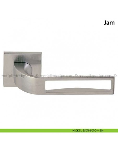 Maniglia per porta Jam Frascio nickel satinato