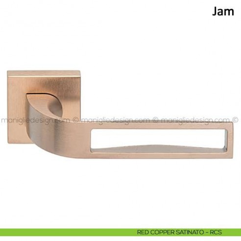 Maniglia per porta Jam Frascio red copper satinato