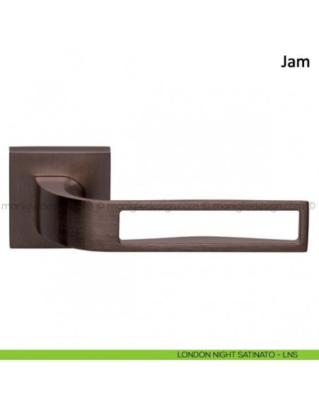 Maniglia per porta Jam Frascio london night satinato