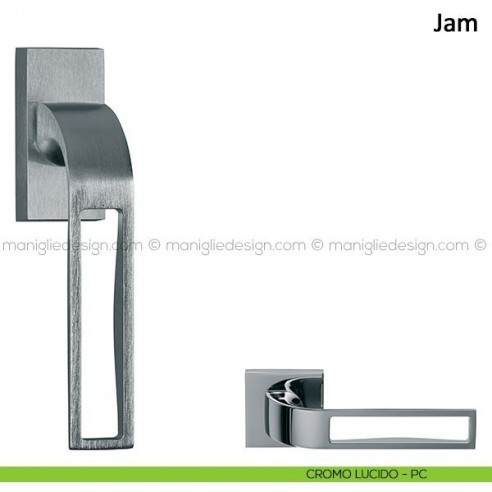 Maniglia per finestra martellina DK Jam Frascio cromo lucido
