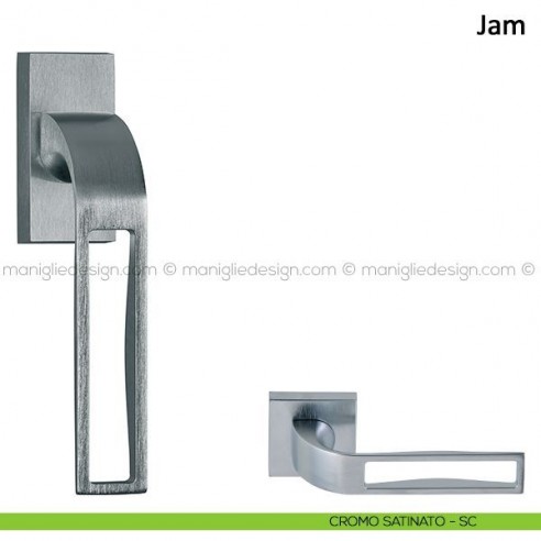 Maniglia per finestra martellina DK Jam Frascio cromo satinato