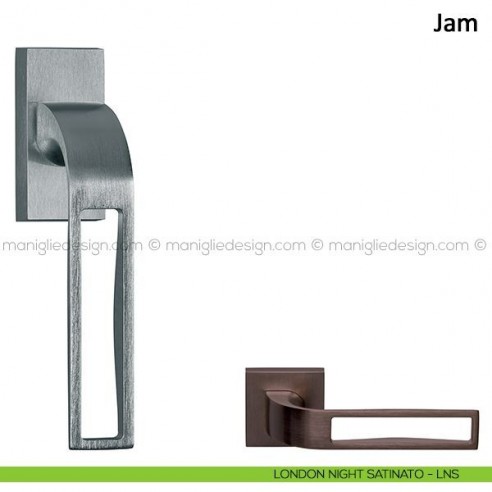 Maniglia per finestra martellina DK Jam Frascio london night satinato