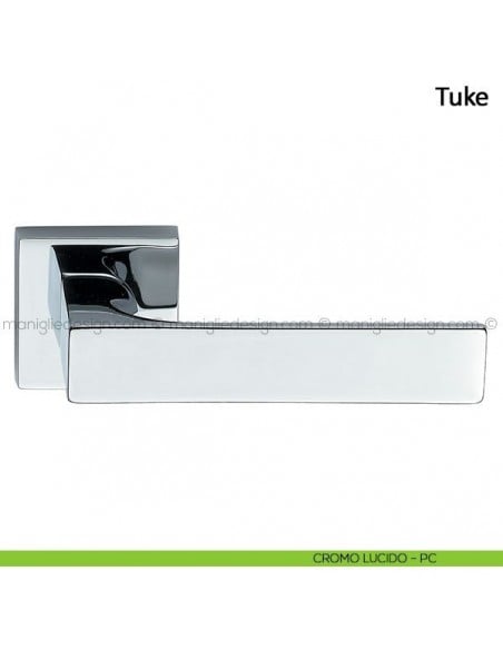 Maniglia per porta Tuke Frascio cromo lucido