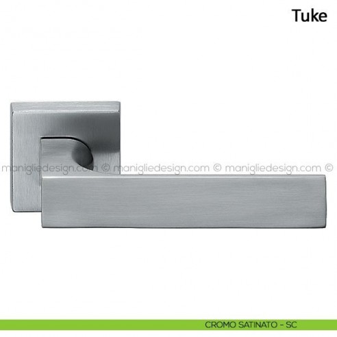 Maniglia per porta Tuke Frascio cromo satinato