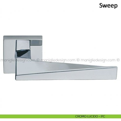 Maniglia per porta Sweep Frascio cromo lucido