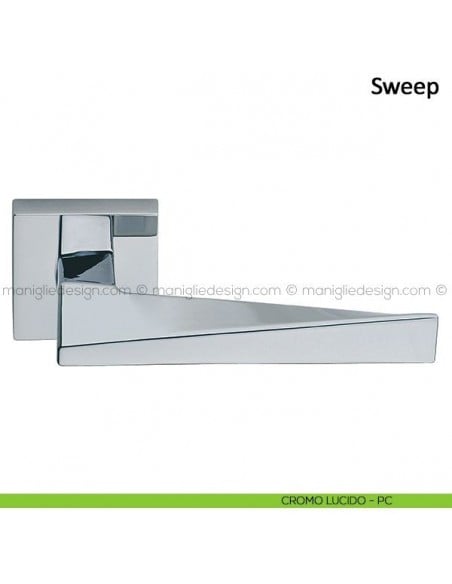 Maniglia per porta Sweep Frascio cromo lucido