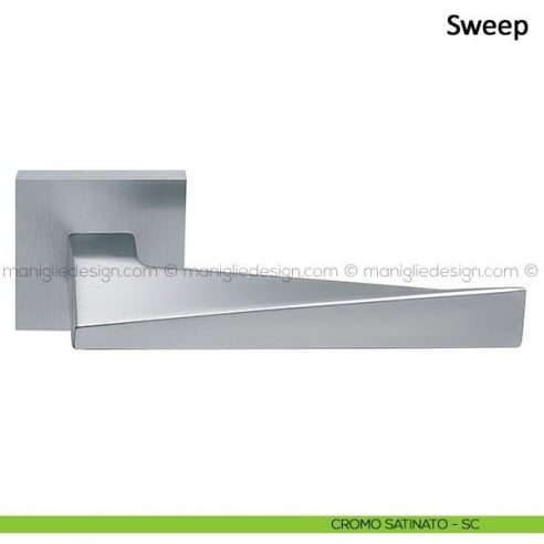 Maniglia per porta Sweep Frascio cromo satinato