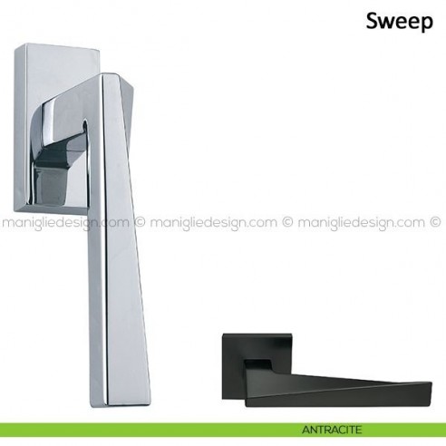 Maniglia per finestra martellina DK Sweep Frascio antracite