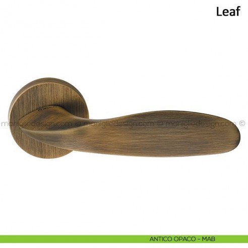 Maniglia per porta Leaf Frascio antico opaco
