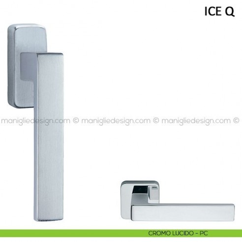 Maniglia per finestra martellina DK Ice Q Frascio cromo lucido