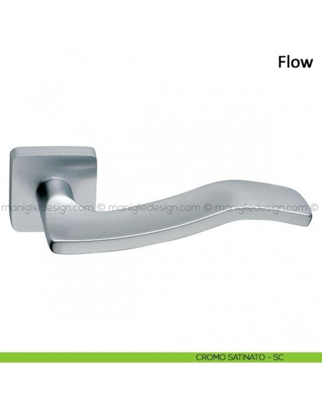 Maniglia per porta Flow Frascio cromo satinato