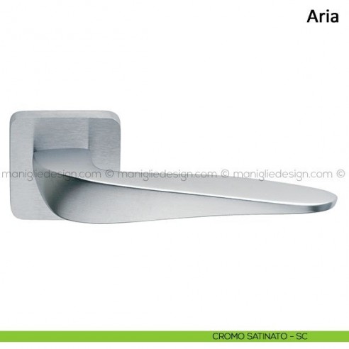 Maniglia per porta Aria Frascio cromo satinato
