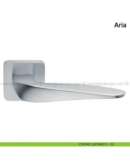 Maniglia per porta Aria Frascio cromo satinato