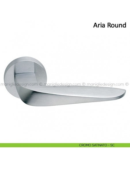 Maniglia per porta Aria Round Frascio cromo satinato