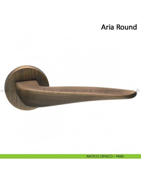 Maniglia per porta Aria Round Frascio antico opaco
