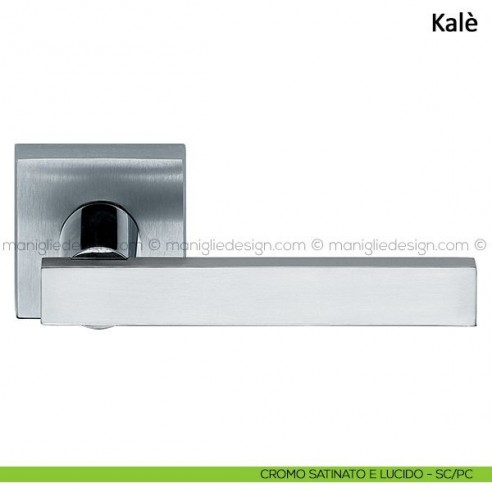 Maniglia per porta Kalè Frascio cromo satinato e lucido