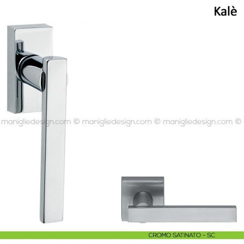 Maniglia per finestra martellina DK Kalè Frascio cromo satinato