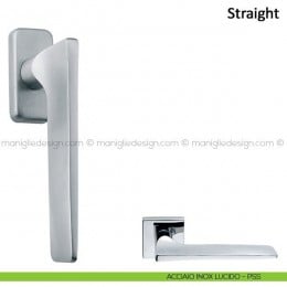 Maniglia per finestra martellina DK Straight Frascio in acciaio inox 2