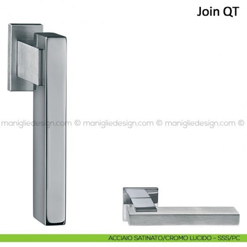 Martellina DK Join Frascio acciaio satinato/cromo lucido