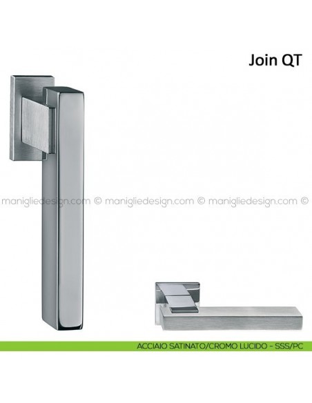 Martellina DK Join Frascio acciaio satinato/cromo lucido