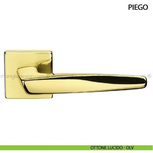 Maniglia per porta Piego Arieni ottone lucido - OLV