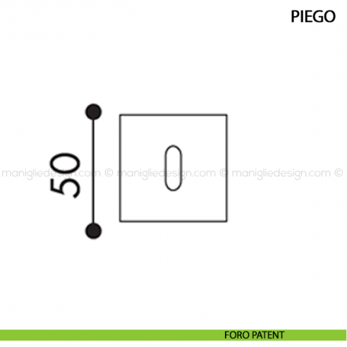 Maniglia per porta Piego Arieni foro patent