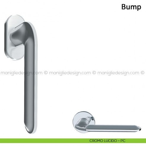 Maniglia per finestra martellina DK Bump Frascio cromo lucido