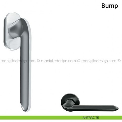 Maniglia per finestra martellina DK Bump Frascio antracite
