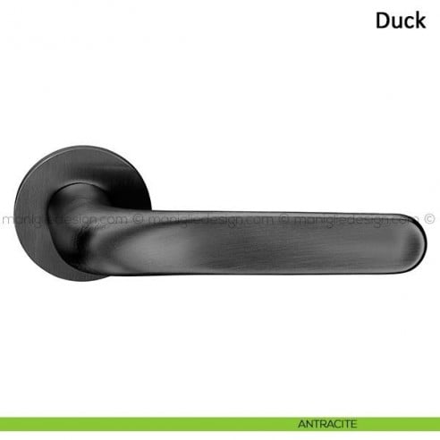 Maniglia per porta Duck Frascio con rosetta bassa antracite