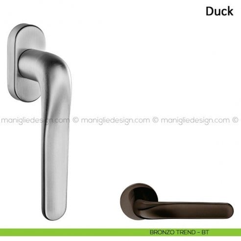 Maniglia per finestra martellina DK Duck Frascio bronzo trend