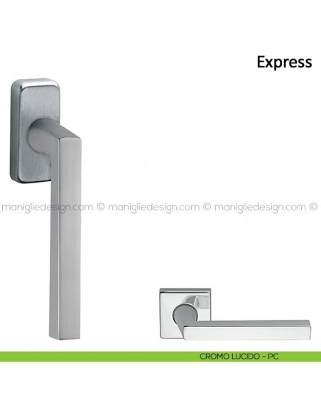 Maniglia per finestra martellina DK Express Frascio cromo lucido
