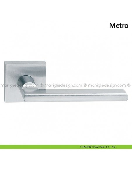Maniglia per porta Metro Frascio cromo satinato