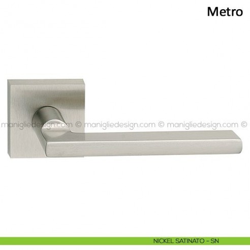 Maniglia per porta Metro Frascio nickel satinato