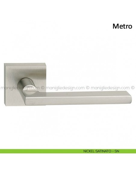 Maniglia per porta Metro Frascio nickel satinato
