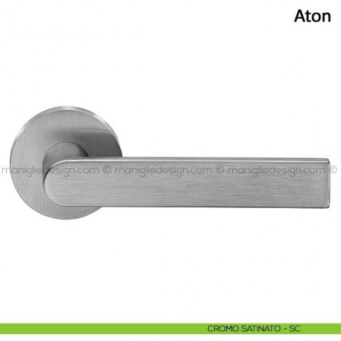 Maniglia per porta Aton Frascio cromo satinato