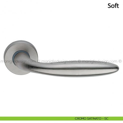 Maniglia per porta Soft Frascio cromo satinato