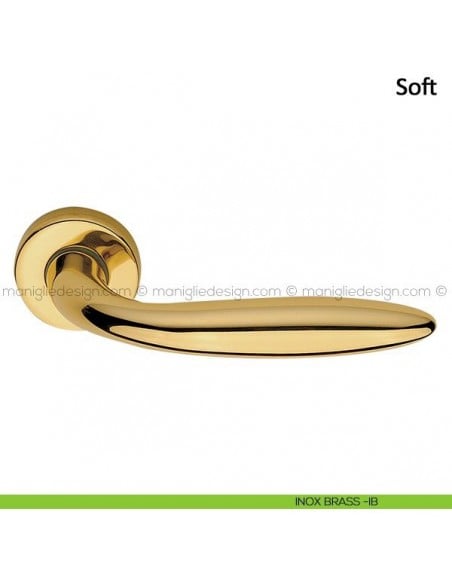 Maniglia per porta Soft Frascio inox brass