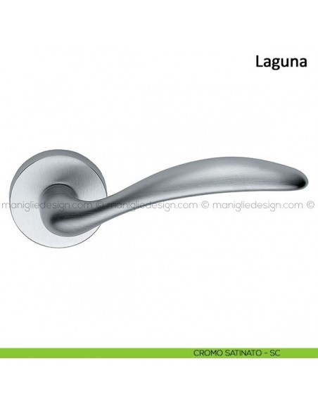 Maniglia per porta Laguna Frascio cromo satinato