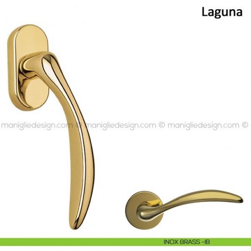 Maniglia per finestra martellina DK Laguna Frascio inox brass