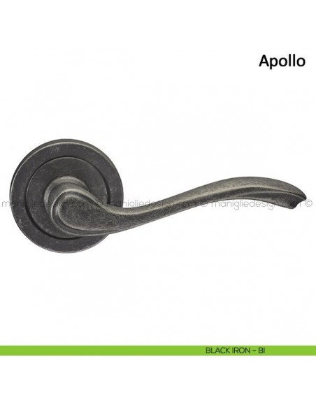 Maniglia per porta Apollo Frascio black iron