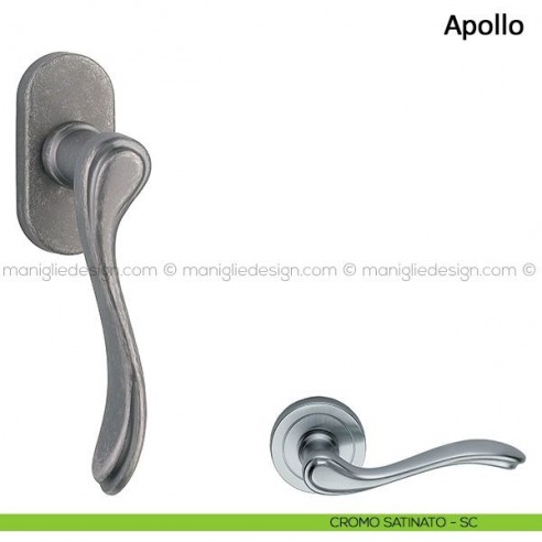 Maniglia per finestra martellina DK Apollo Frascio cromo satinato