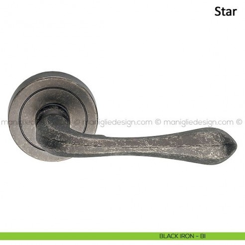 Maniglia per porta Star Frascio black iron