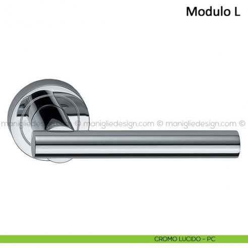 Maniglia per porta Modulo L Frascio cromo lucido