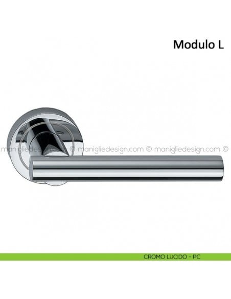 Maniglia per porta Modulo L Frascio cromo lucido