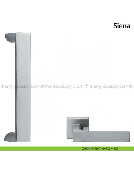 Maniglione per porta Siena Frascio cromo satinato