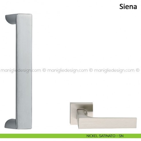 Maniglione per porta Siena Frascio nickel satinato