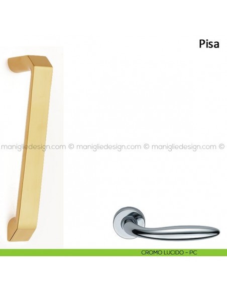 Maniglione per porta Pisa Frascio cromo lucido