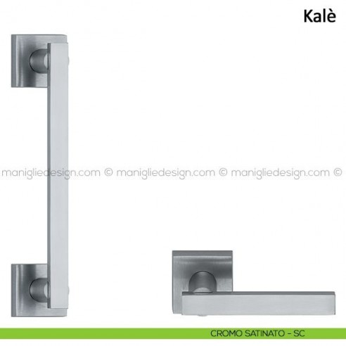 Maniglione per porta Kalè Frascio cromo satinato